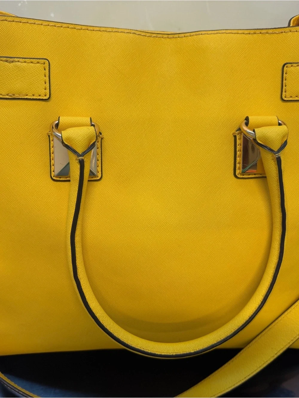 Michael Kors Yellow Pyramid-Stud Tote